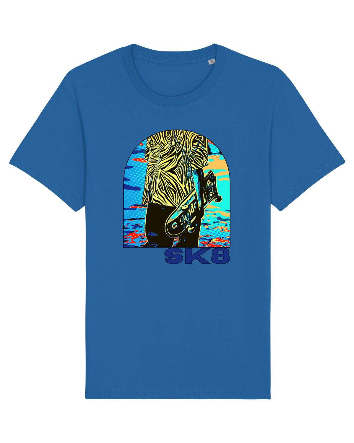 Tricou mânecă scurtă Unisex Rocker Royal Blue