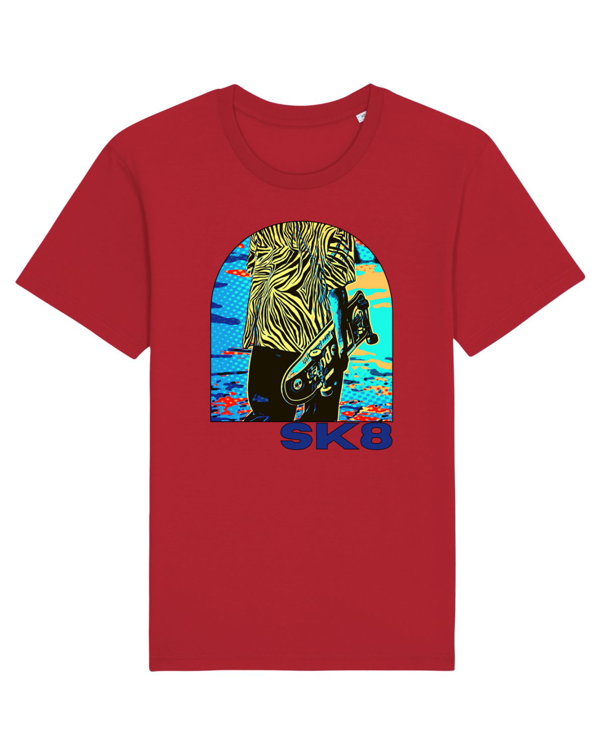Tricou mânecă scurtă Unisex Rocker Red