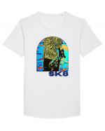 Cool Sk8 Tricou mânecă scurtă guler larg Bărbat Skater