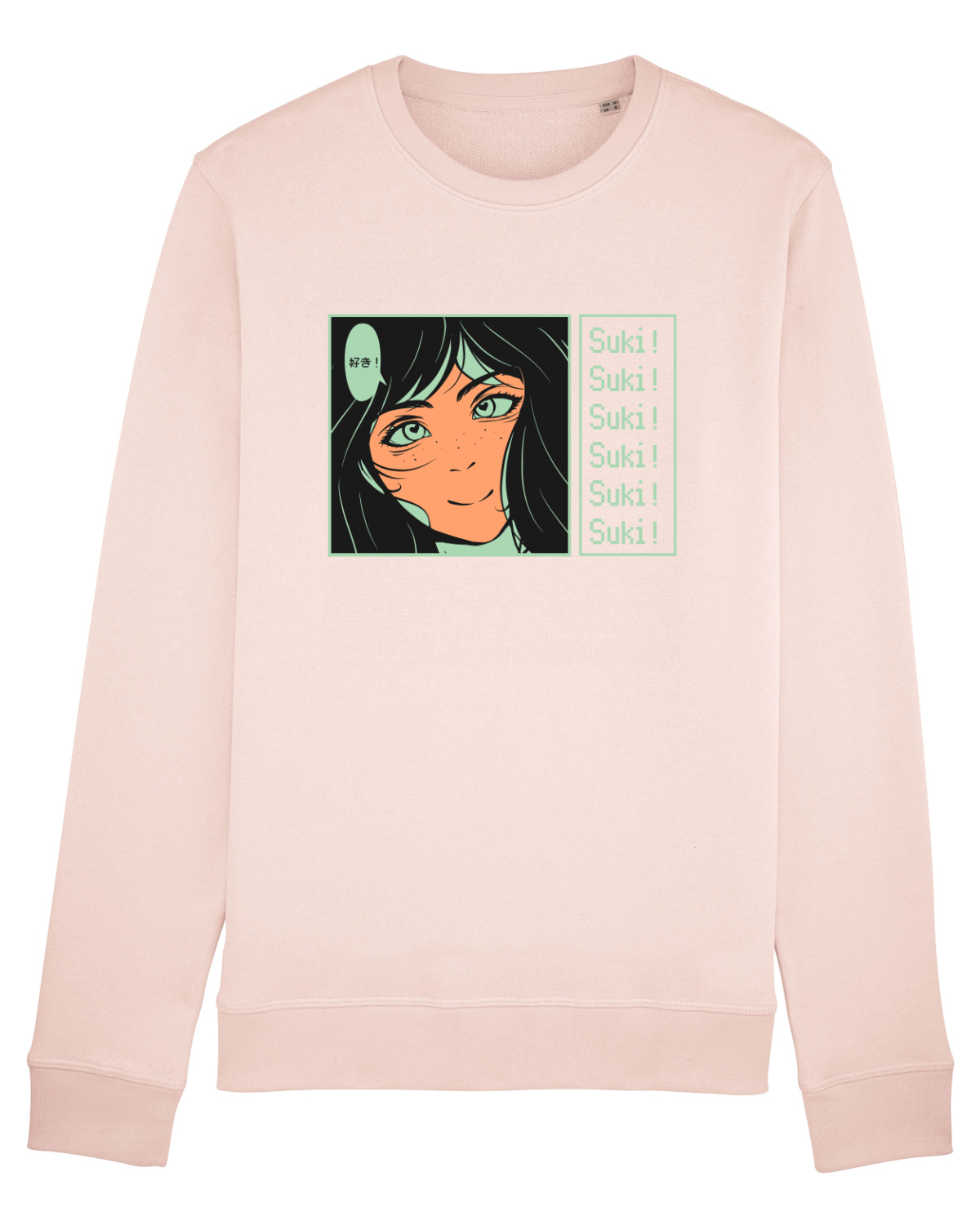 Bluză mânecă lungă Unisex Rise Candy Pink