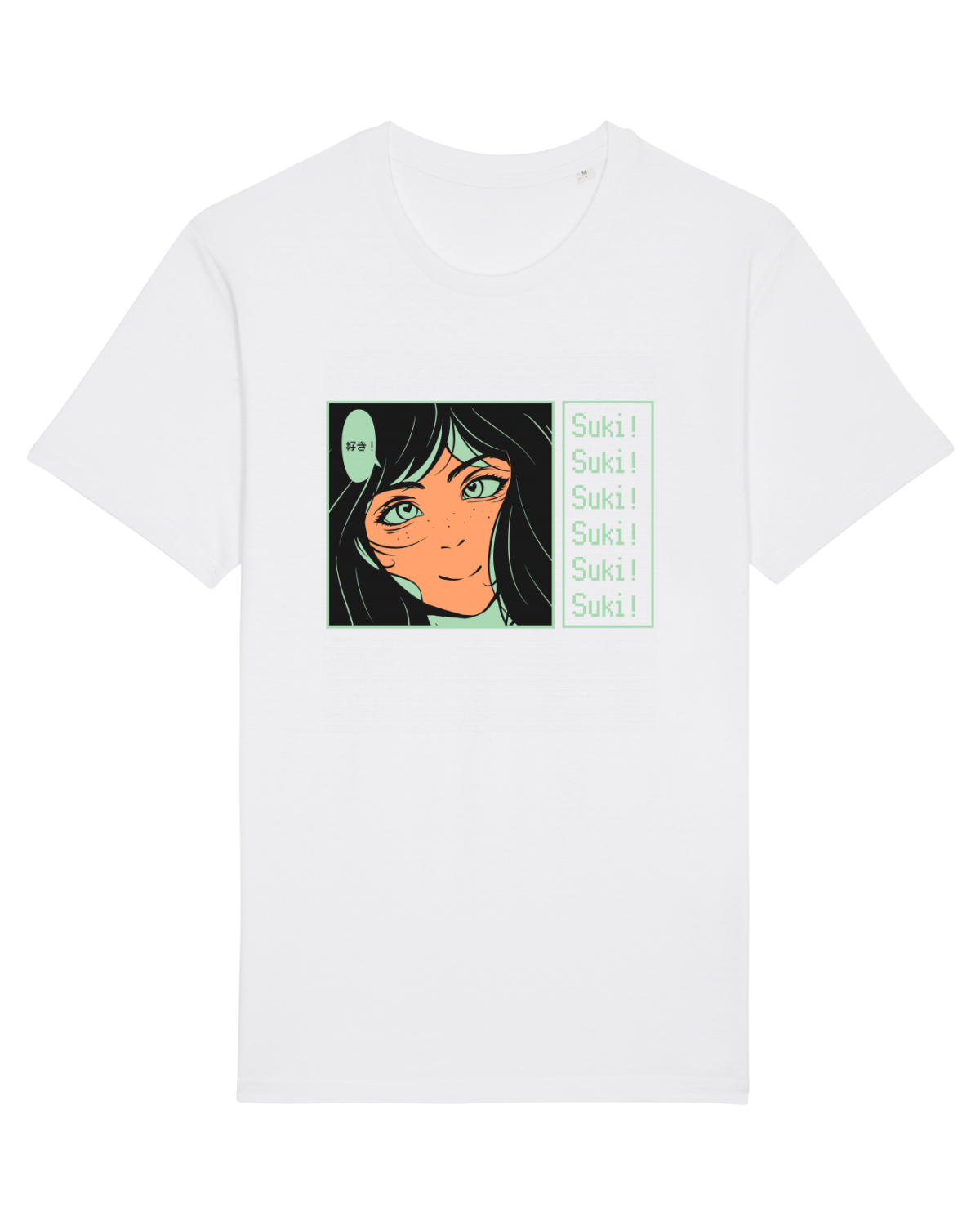 Tricou mânecă scurtă Unisex Rocker White