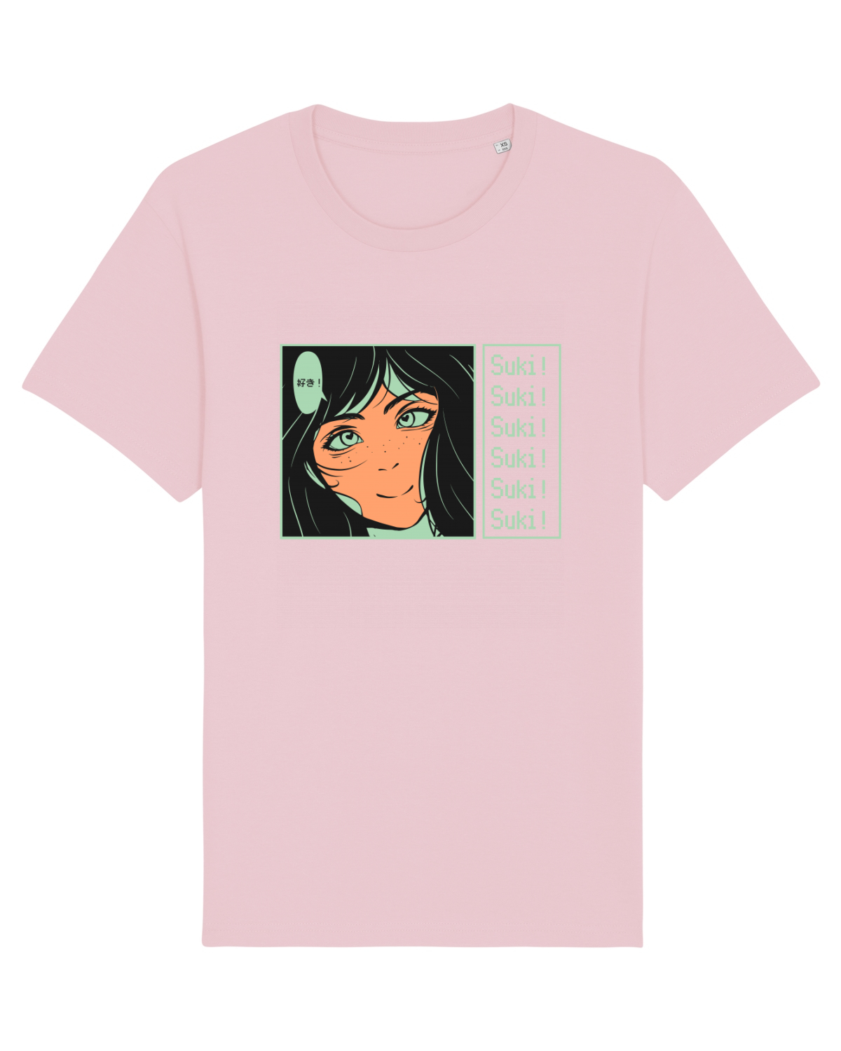 Tricou mânecă scurtă Unisex Rocker Cotton Pink