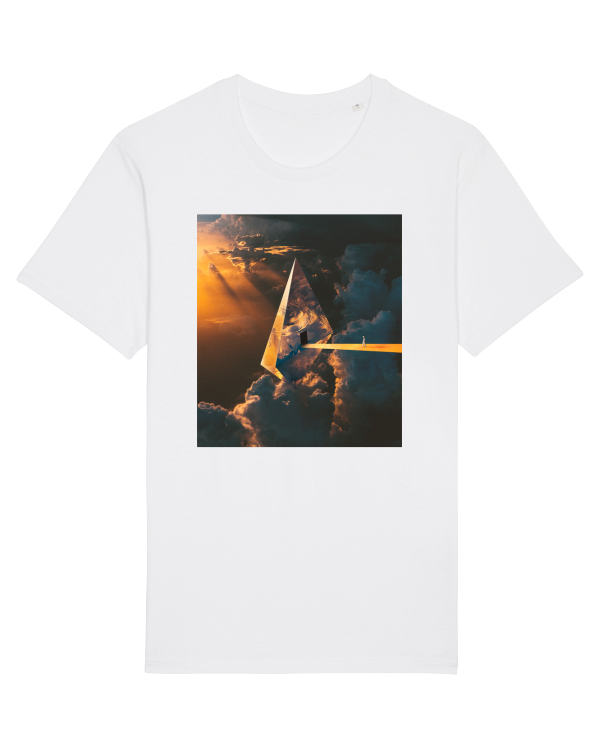 Tricou mânecă scurtă Unisex Rocker White