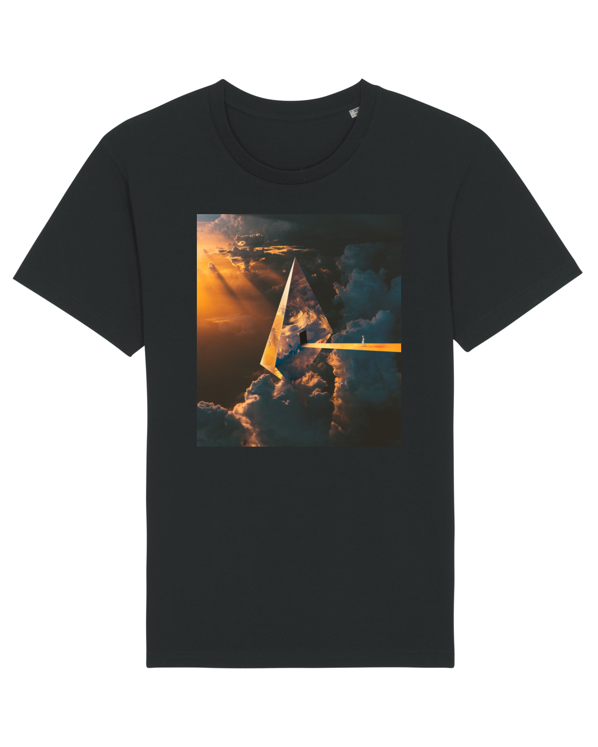 Tricou mânecă scurtă Unisex Rocker Black