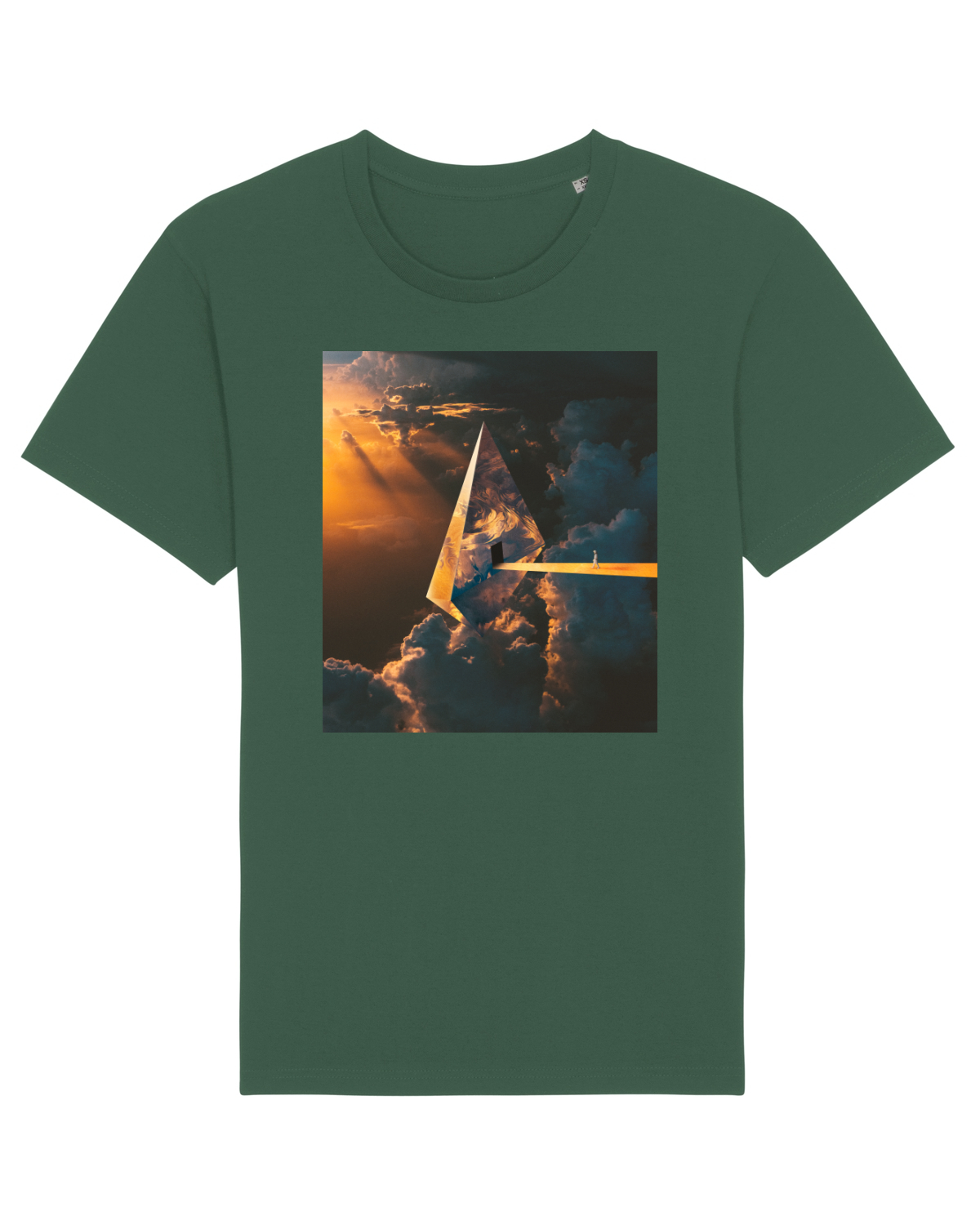 Tricou mânecă scurtă Unisex Rocker Bottle Green