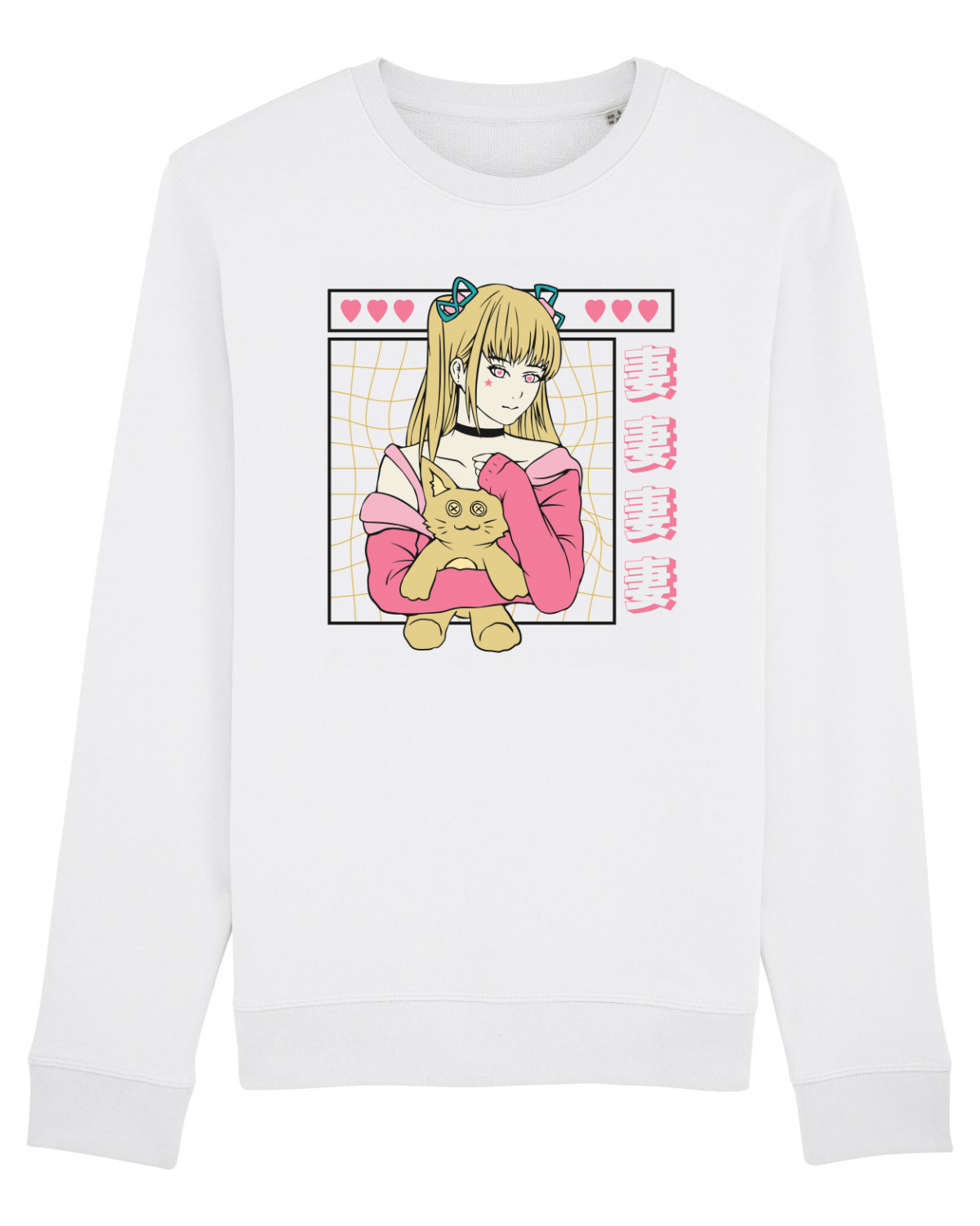 Bluză mânecă lungă Unisex Rise White