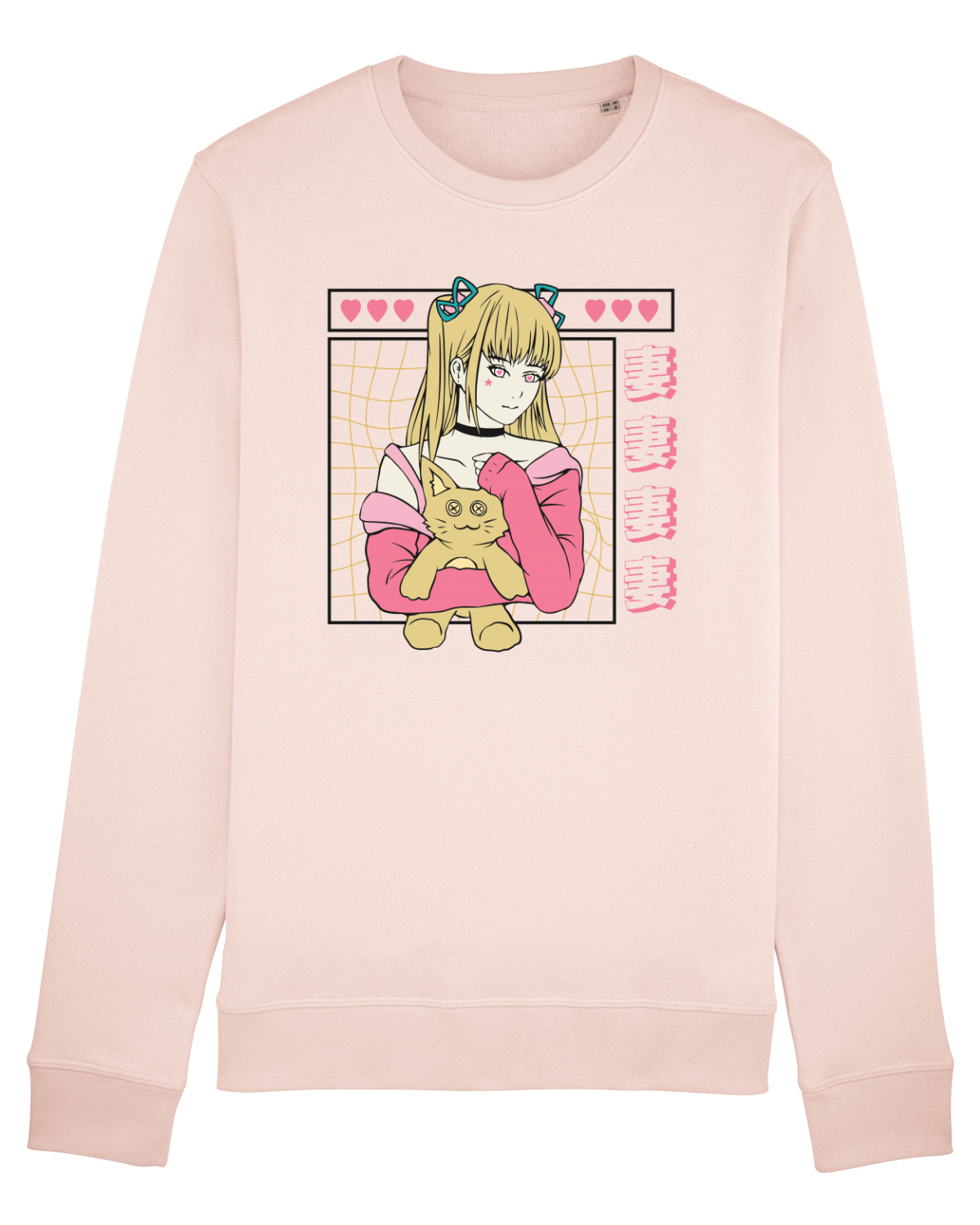 Bluză mânecă lungă Unisex Rise Candy Pink
