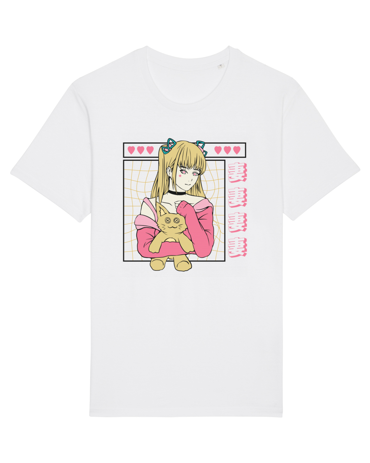 Tricou mânecă scurtă Unisex Rocker White
