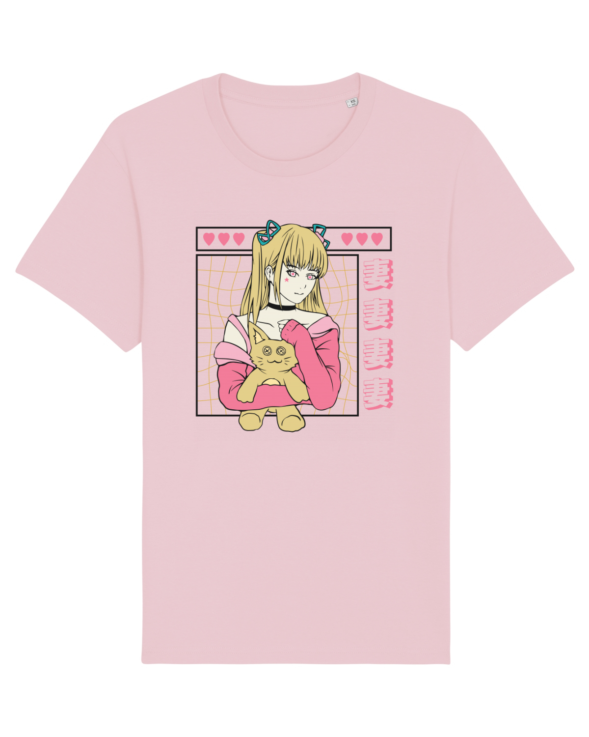 Tricou mânecă scurtă Unisex Rocker Cotton Pink