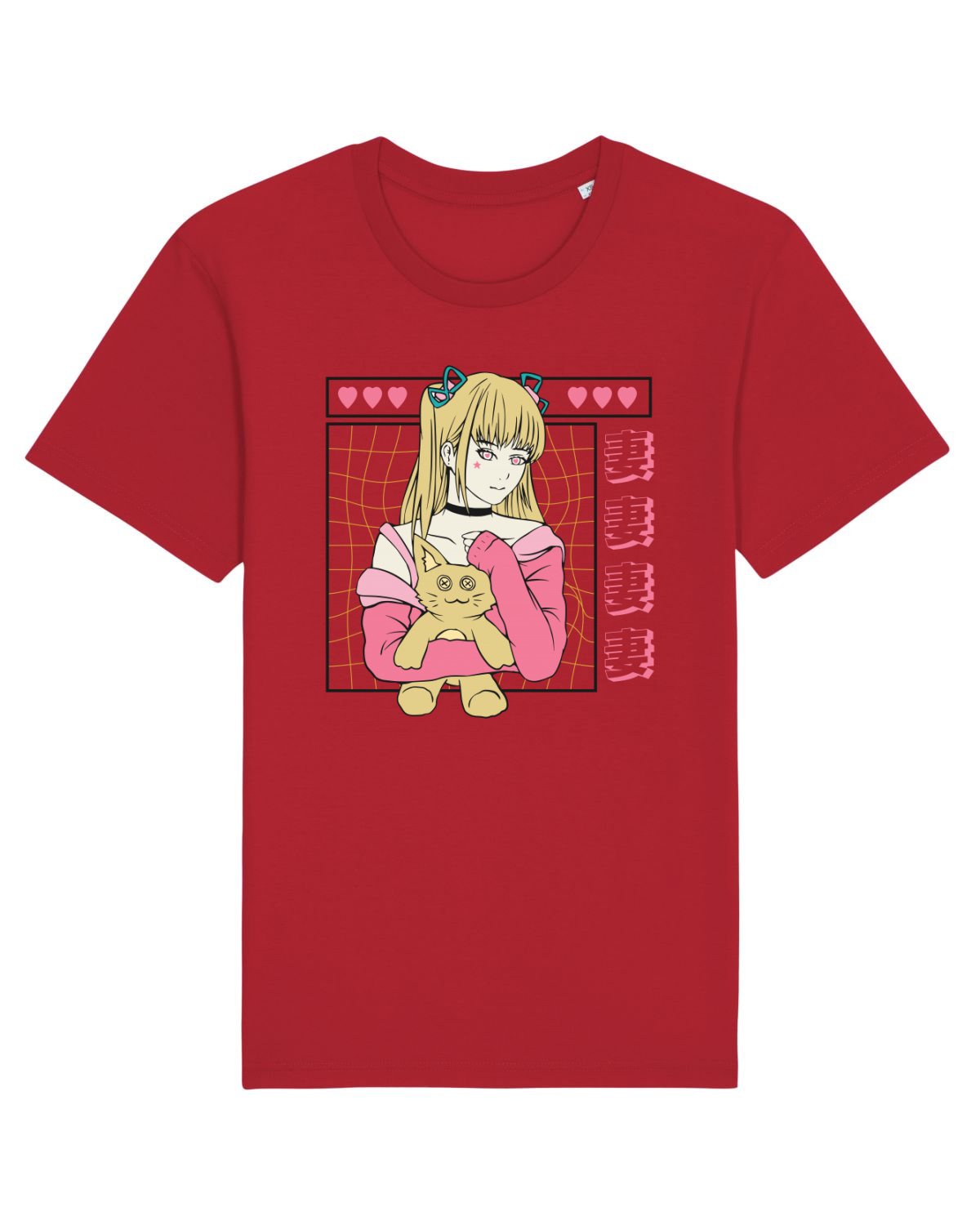 Tricou mânecă scurtă Unisex Rocker Red