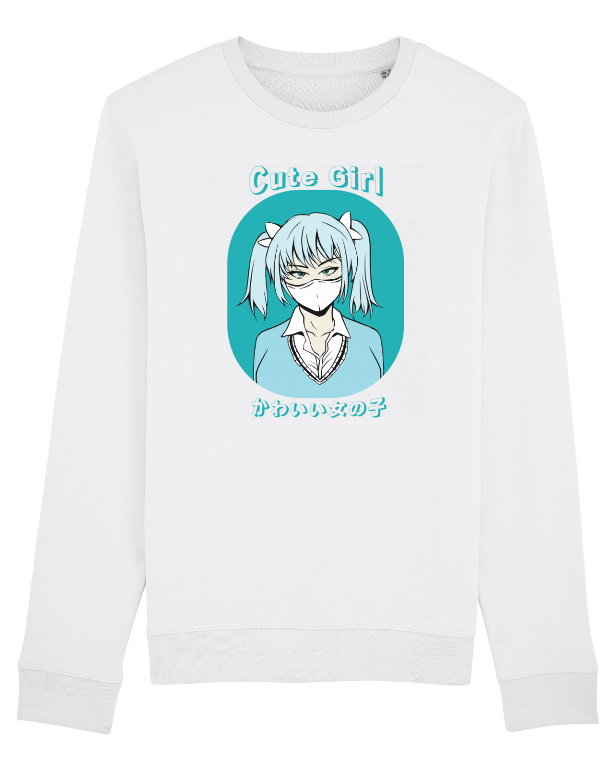 Bluză mânecă lungă Unisex Rise White