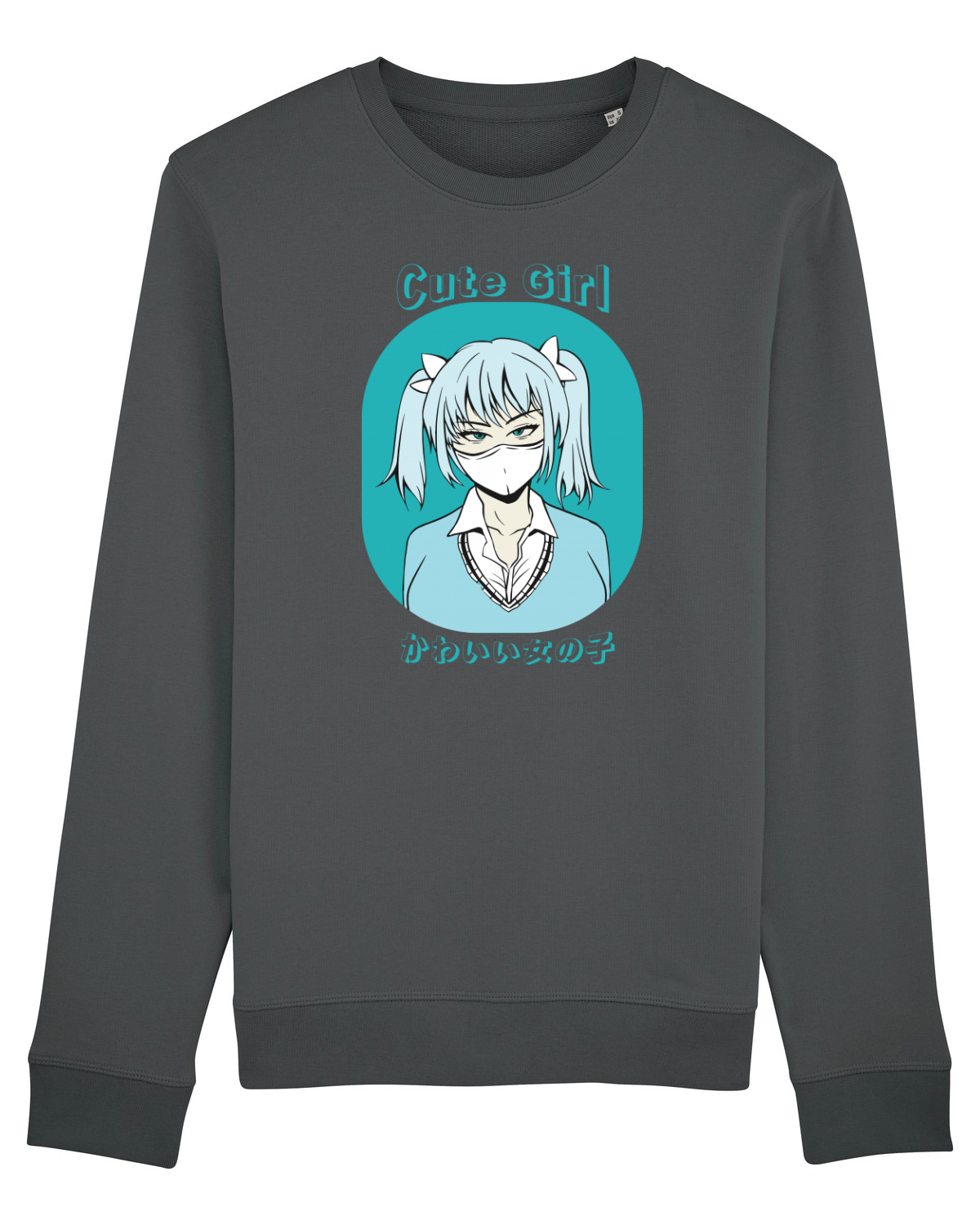 Bluză mânecă lungă Unisex Rise Anthracite