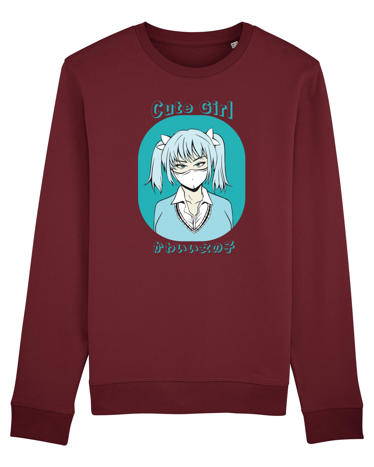 Bluză mânecă lungă Unisex Rise Burgundy