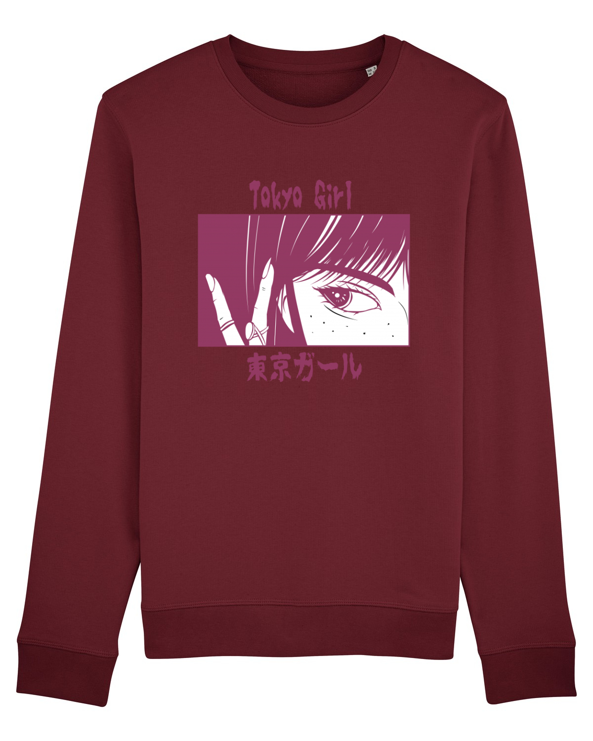 Bluză mânecă lungă Unisex Rise Burgundy