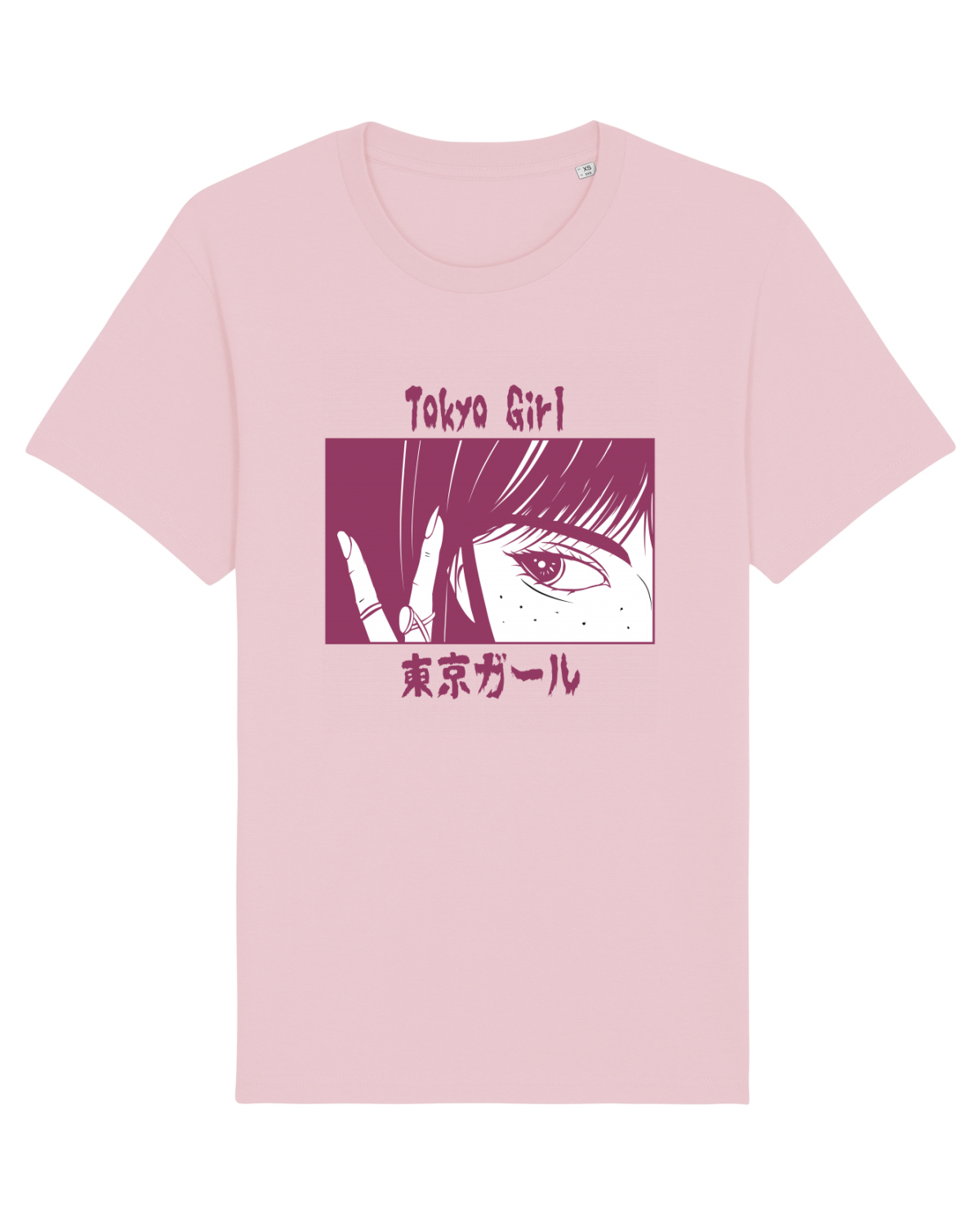 Tricou mânecă scurtă Unisex Rocker Cotton Pink