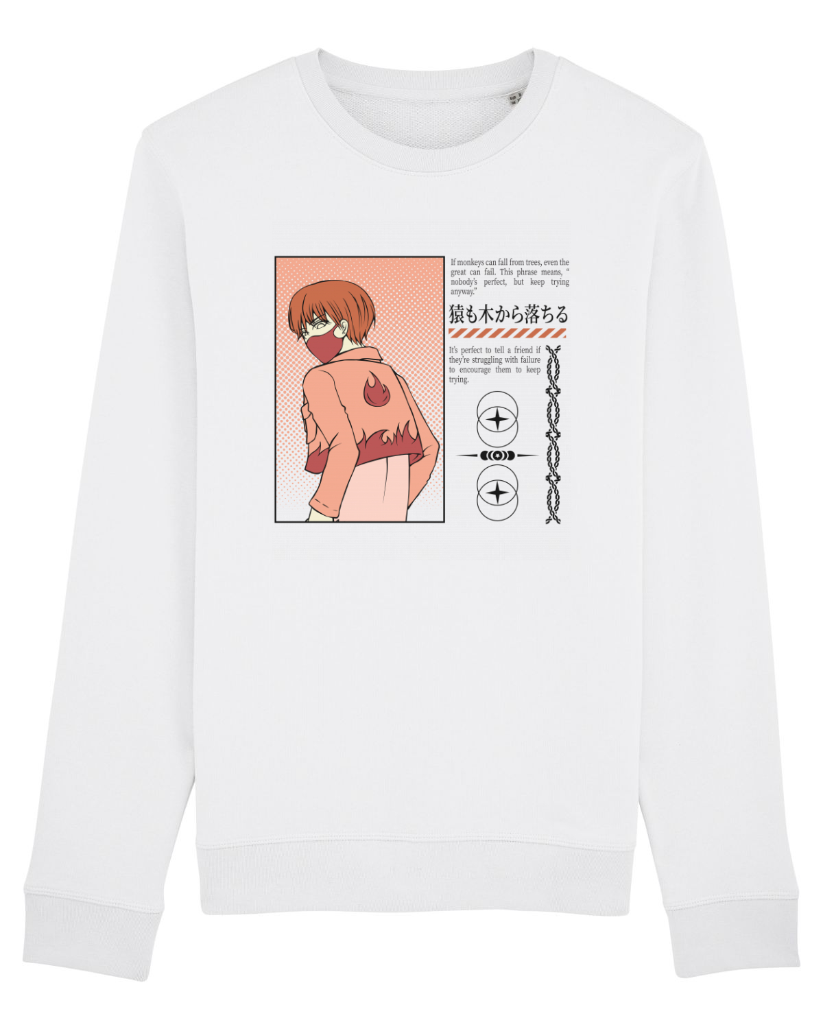 Bluză mânecă lungă Unisex Rise White