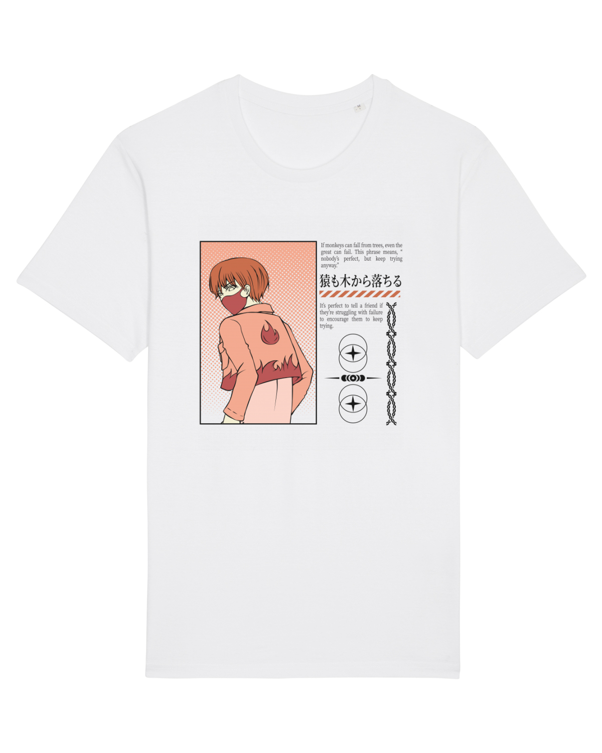 Tricou mânecă scurtă Unisex Rocker White