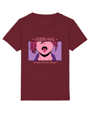 The Mouth is the Source of Disaster Burgundy