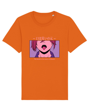 The Mouth is the Source of Disaster Bright Orange