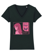 Ikigai Tricou mânecă scurtă guler V Damă Evoker