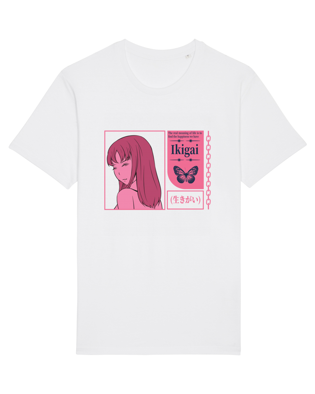 Tricou mânecă scurtă Unisex Rocker White