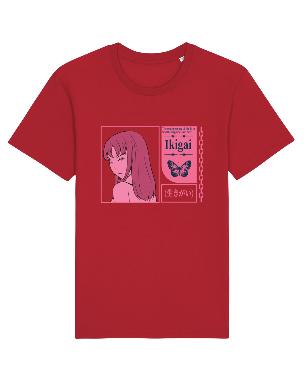 Tricou mânecă scurtă Unisex Rocker Red