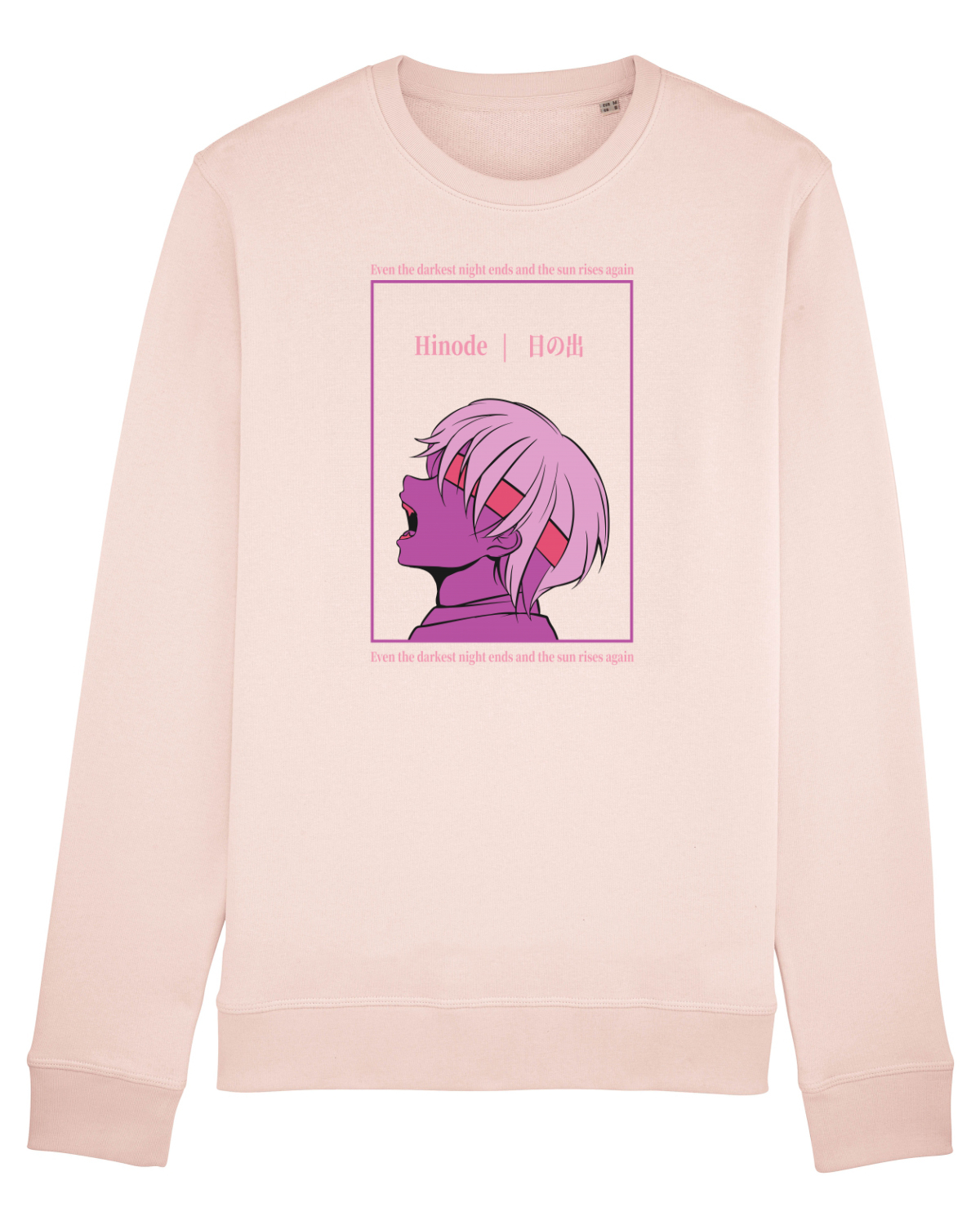 Bluză mânecă lungă Unisex Rise Candy Pink