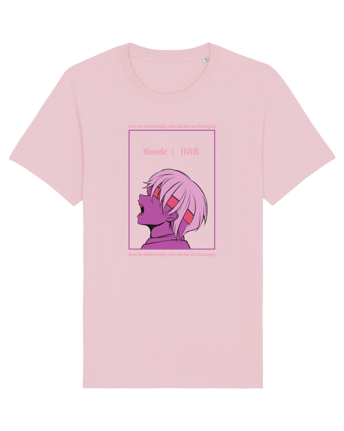 Tricou mânecă scurtă Unisex Rocker Cotton Pink