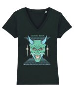 The Devil Tricou mânecă scurtă guler V Damă Evoker