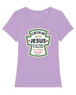 Catch Up With Jesus Tricou mânecă scurtă guler larg fitted Damă Expresser