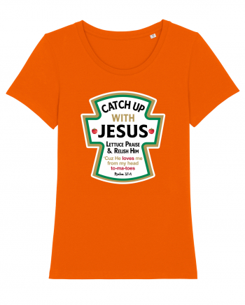 Catch Up With Jesus Bright Orange