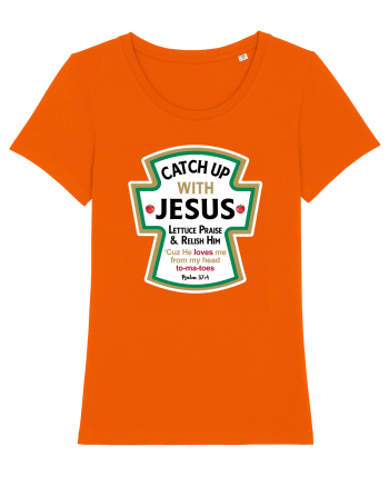 Catch Up With Jesus Bright Orange