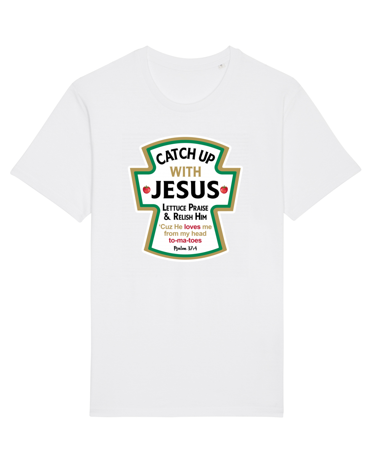 Tricou mânecă scurtă Unisex Rocker White