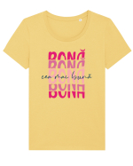 Cea mai bună bonă Tricou mânecă scurtă guler larg fitted Damă Expresser