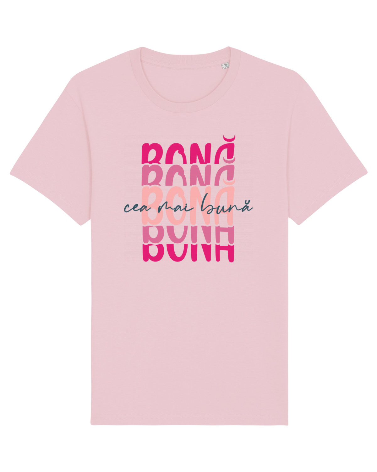 Tricou mânecă scurtă Unisex Rocker Cotton Pink