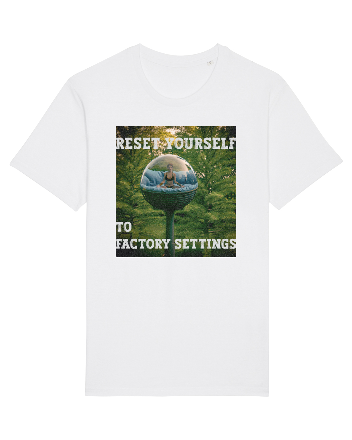 Tricou mânecă scurtă Unisex Rocker White