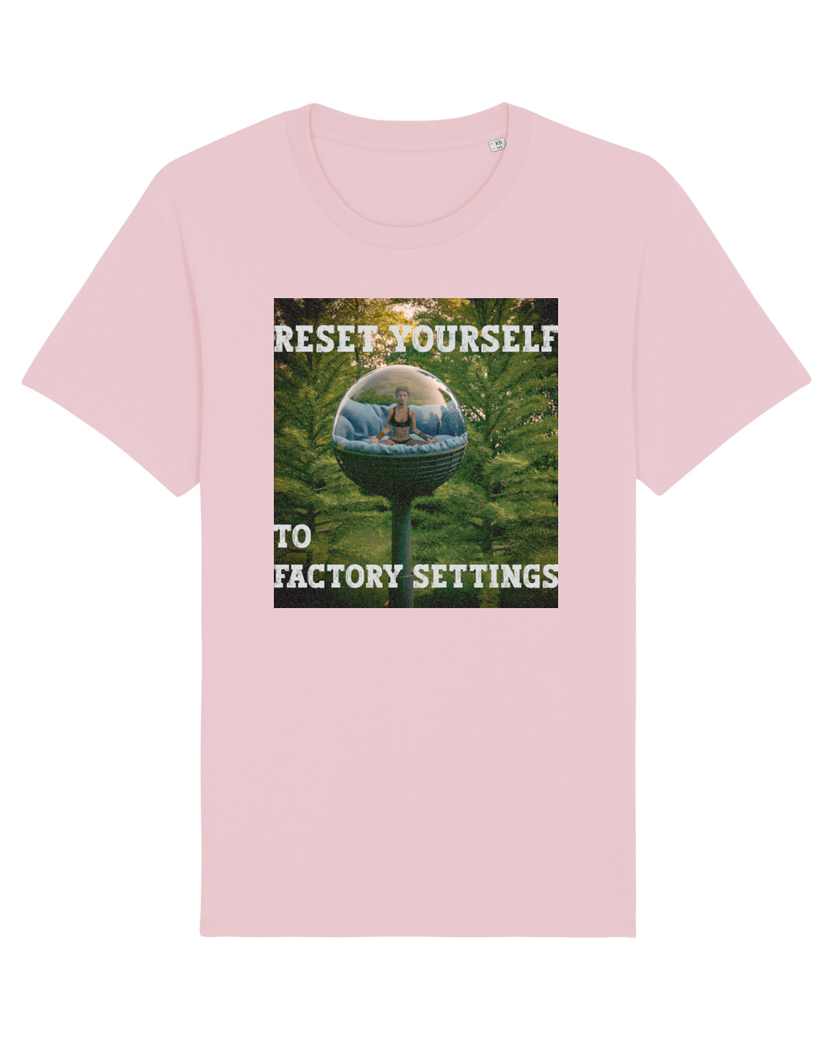 Tricou mânecă scurtă Unisex Rocker Cotton Pink