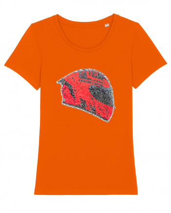 Motorcycle helmet Bright Orange