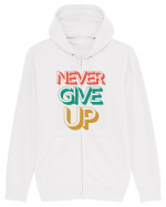 Never Give Up Hanorac cu fermoar Unisex Connector