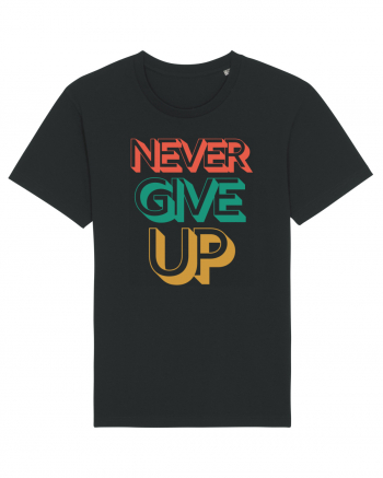 Never Give Up Black