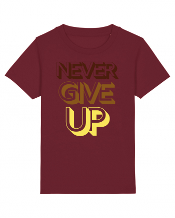 Never Give Up Burgundy