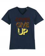 Never Give Up Tricou mânecă scurtă guler V Bărbat Presenter