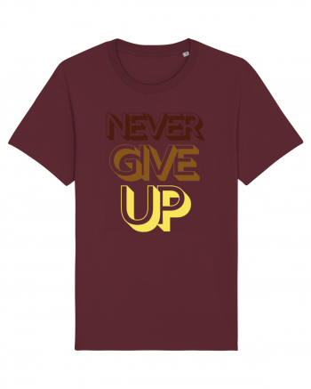 Never Give Up Burgundy