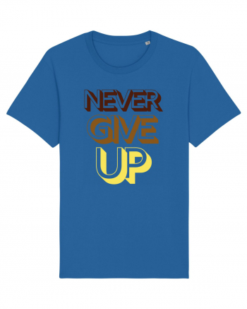 Never Give Up Royal Blue