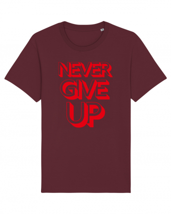 Never Give Up Burgundy