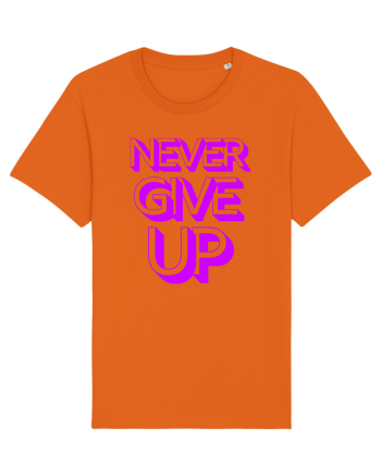 Never Give Up Bright Orange