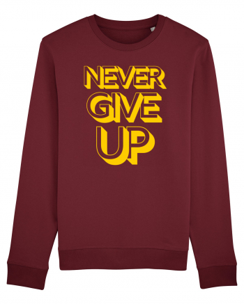 Never Give Up Burgundy