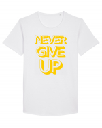 Never Give Up Tricou mânecă scurtă guler larg Bărbat Skater