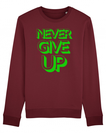 Never Give Up Burgundy