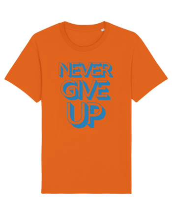 Never Give Up Bright Orange